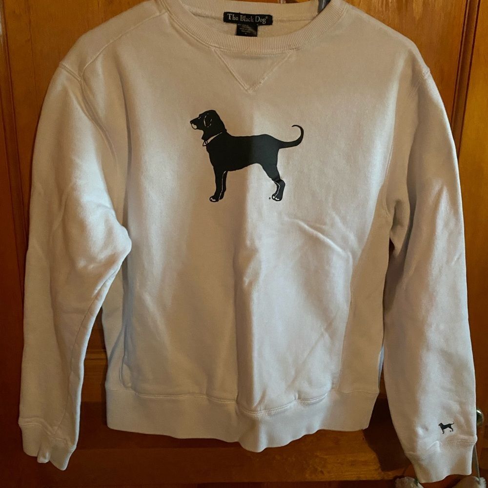 Black dog sweatshirt size 10/12 medium unisex
